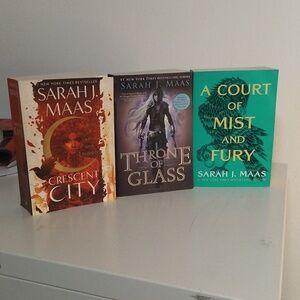 Crescent City  Throne Of Glass And  Court Of Mist And Fury by Sarah J. Maas Book